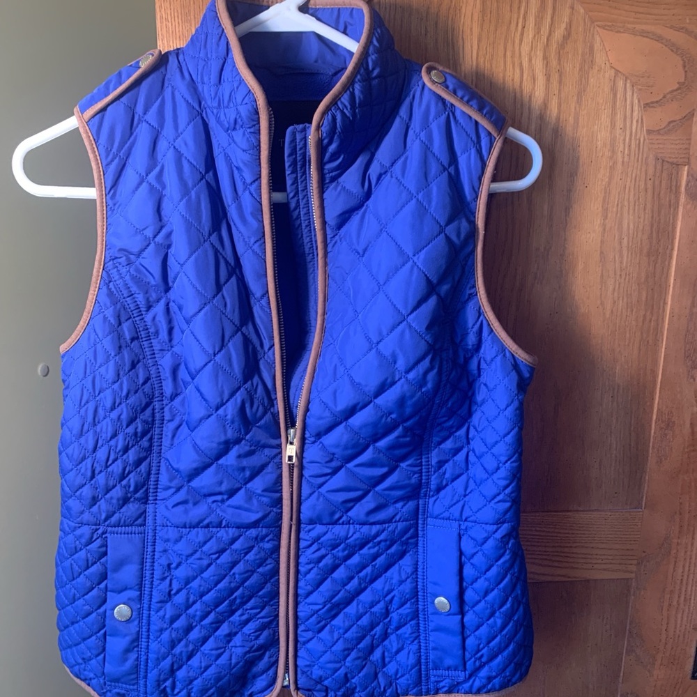 Ann Taylor The Loft Royal Blue Vest.